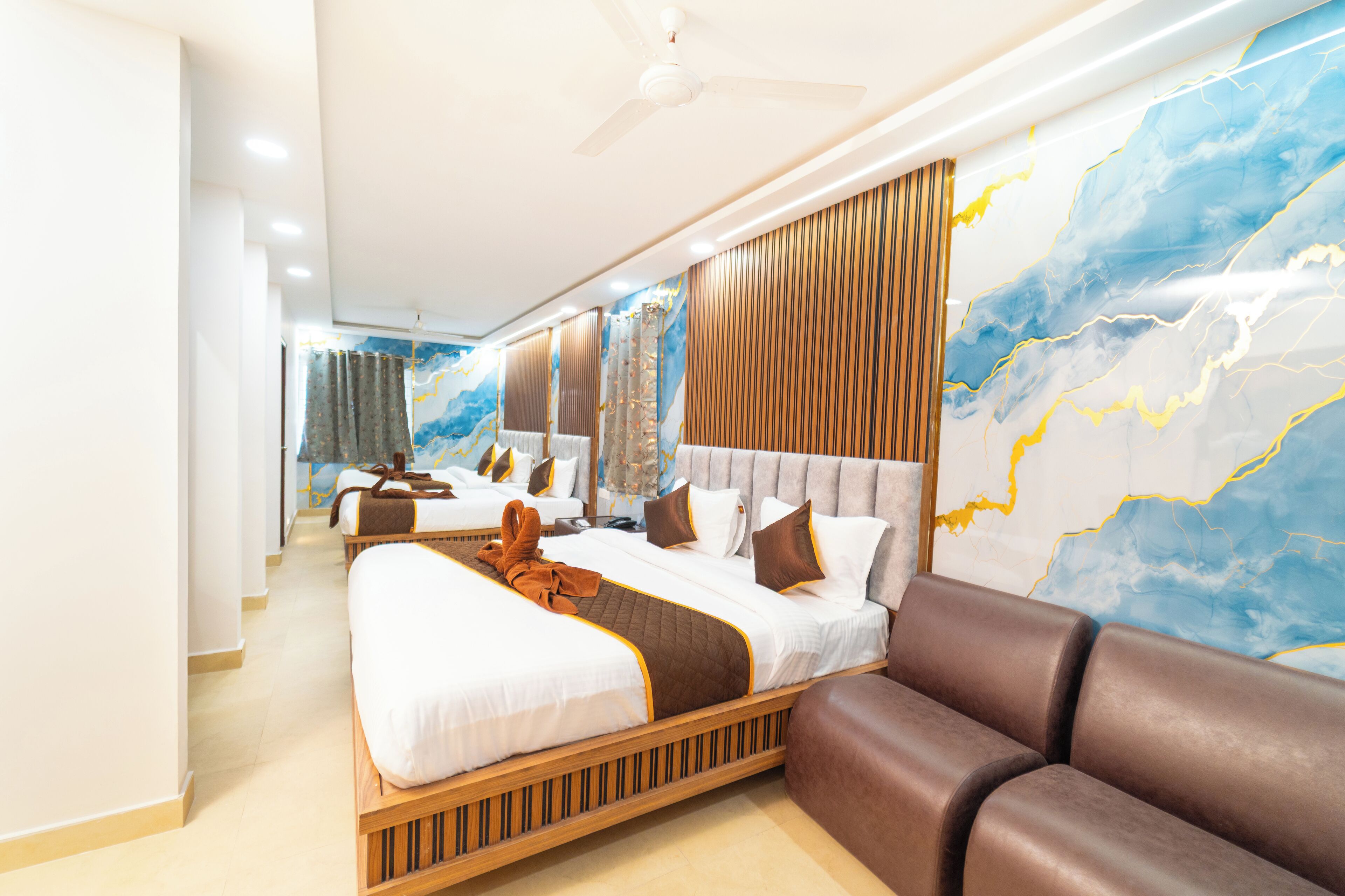 Family Triple Room | Premium bedding, down comforters, memory foam beds, laptop workspace