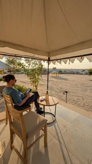 Terrace/patio - barna dersert camp jaisalmer (Jaisalmer)