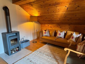 TV, fireplace, video games