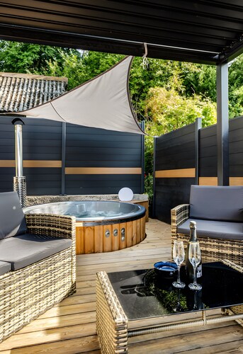 Love room la courtisane - spa sur terrasse de 40 m2 - love-room-alsace-67