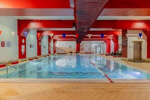 Indoor pool, a heated pool