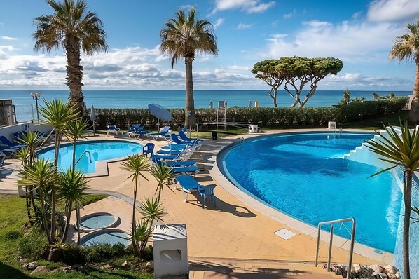 Indoor pool, a heated pool