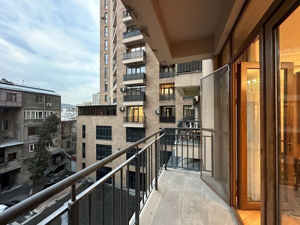 Uitzicht vanaf balkon