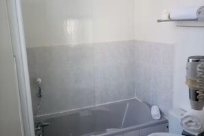 Hair dryer, towels