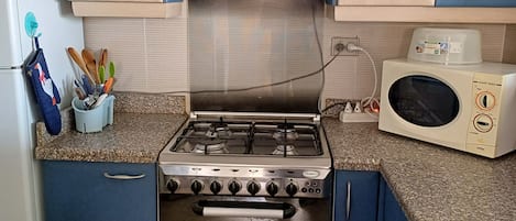 Microondas, horno, parrilla de estufa y lavavajillas