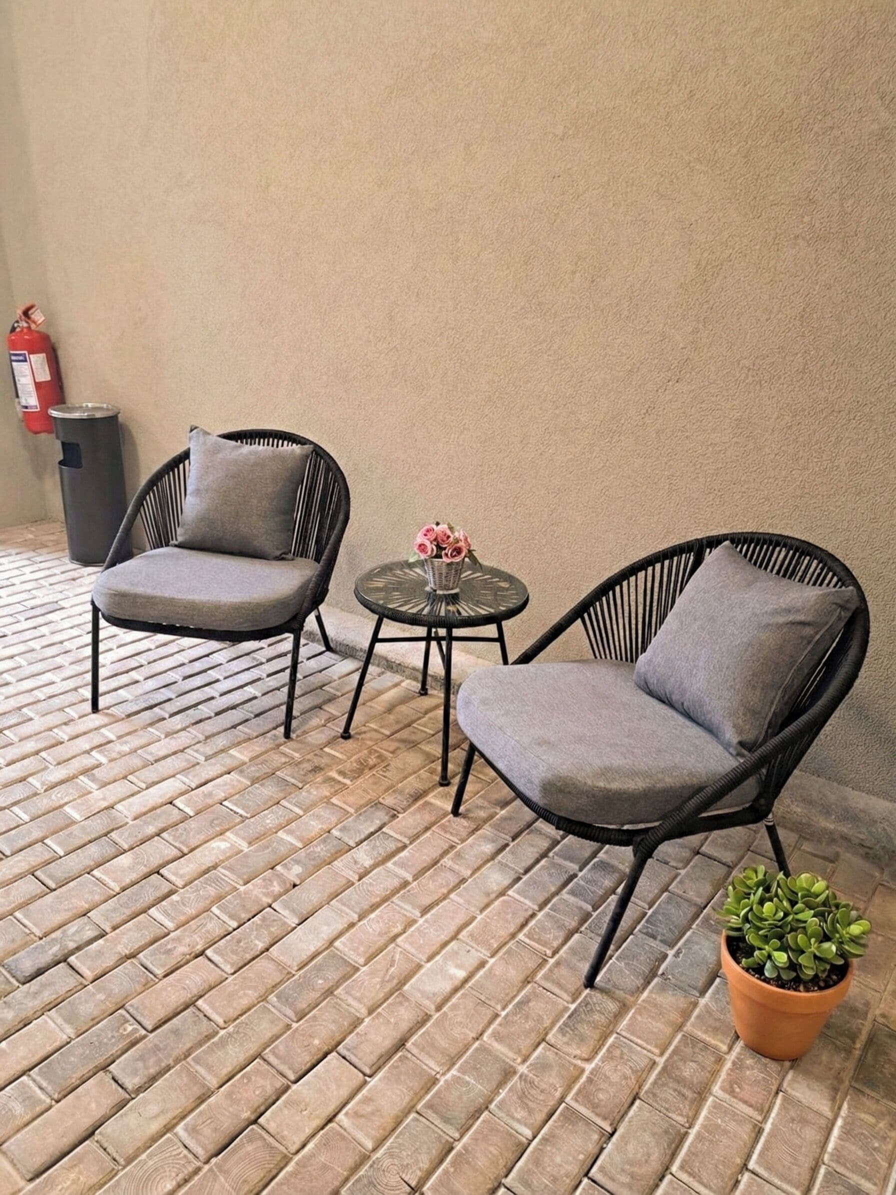 Sitteområde i lobbyen