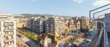 Apartment, Balkon, Stadtblick | Blick auf die Stadt