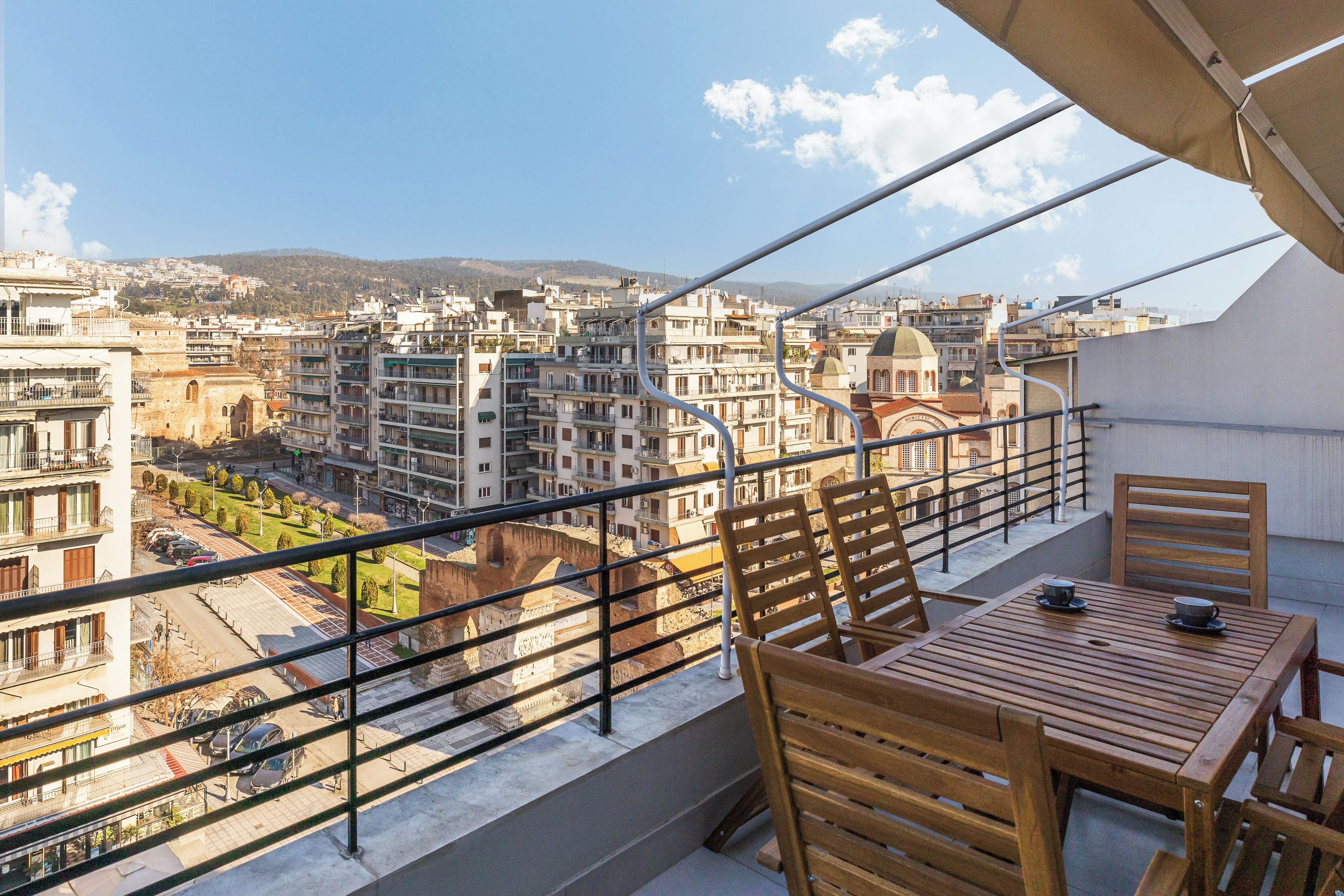 Departamento, balcón, vista a la ciudad | Balcón