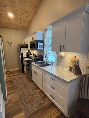 Microwave, oven, stovetop