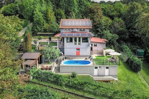 Family House, Multiple Bedrooms, 2 Bathrooms, Mountainside (Riverside House with Pool and Hot Tub) | Exterior