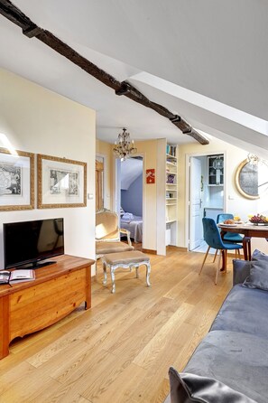 40-inch Smart TV with satellite channels - Comfortable 1BR in Latin Quarter (Paris)