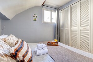 Iron/ironing board, cots/infant beds, free WiFi, bed sheets