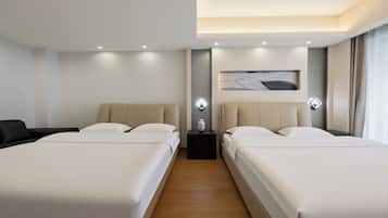 Deluxe Double King Room (with Balcony View) | Individually decorated, desk, laptop workspace, blackout drapes