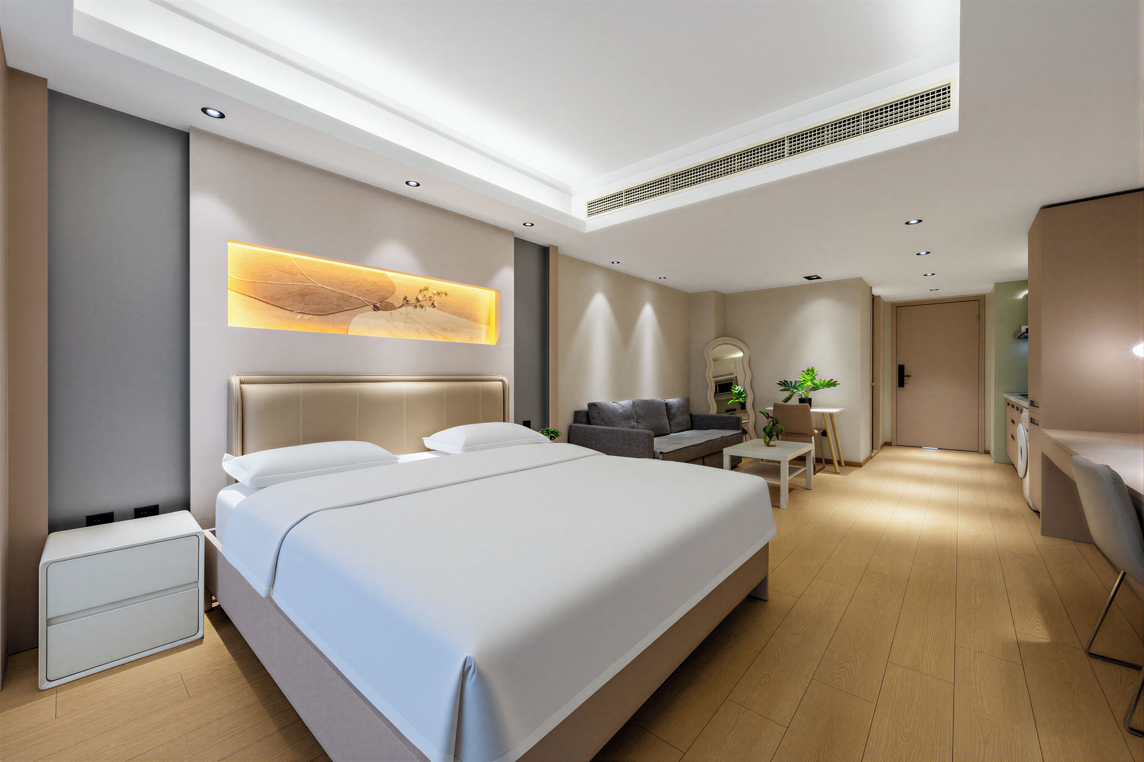 Suíte estúdio superior, sacada, vista para a cidade | Individualmente decorados, escrivaninha