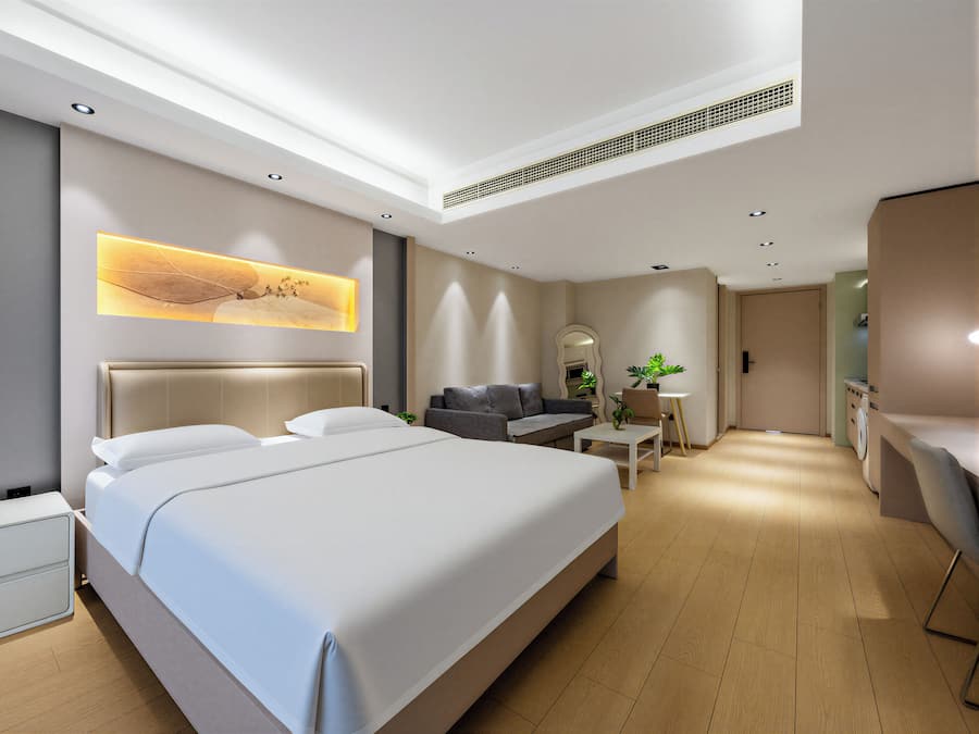 Deluxe King Room (with Balcony View) | Individually decorated, desk, laptop workspace, blackout curtains