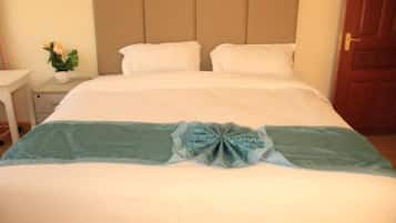 In-room safe, desk, laptop workspace, iron/ironing board