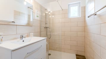 Shower, hair dryer