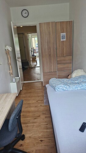 Room-single Bed, Private Room With Bear