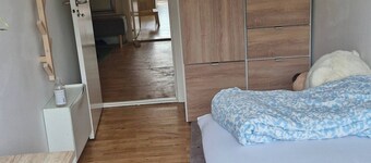 Room-single Bed, Private Room With Bear