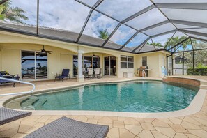 A heated pool