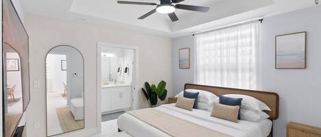 2 chambres, fer et planche à repasser, Wi-Fi, draps fournis