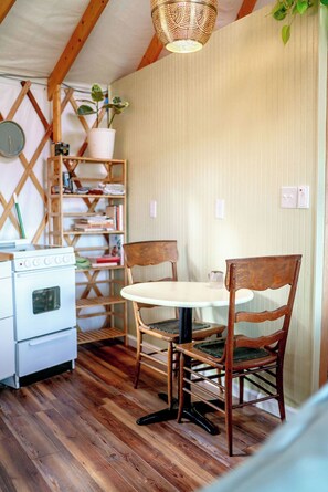 Dining - Check out this Yurt in Tazewell County at Stoney Ridge (North Tazewell)