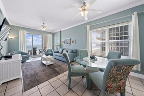 Condo, Multiple Beds (Island Royale 606) | Living area | DVD player - Island Royale 606 (Gulf Shores)
