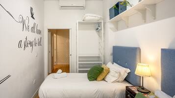 2 bedrooms, bed sheets