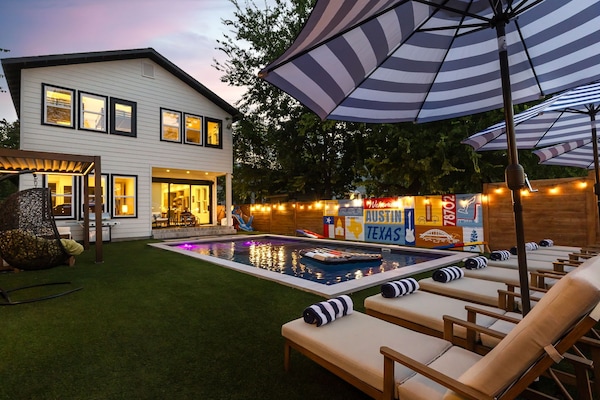 AuĂenpool, beheizter Pool