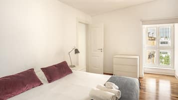 1 soveværelse, sengetøj