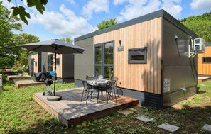 Outdoor dining - Apartment 'Wemding' with Shared Terrace, Private Garden and Air Conditioning (Wemding)