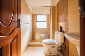 Towels, soap, toilet paper