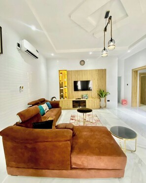 Comfort Apartment, Balcony, City View | Living area - Chidexluxury Shortlet  (Abuja)