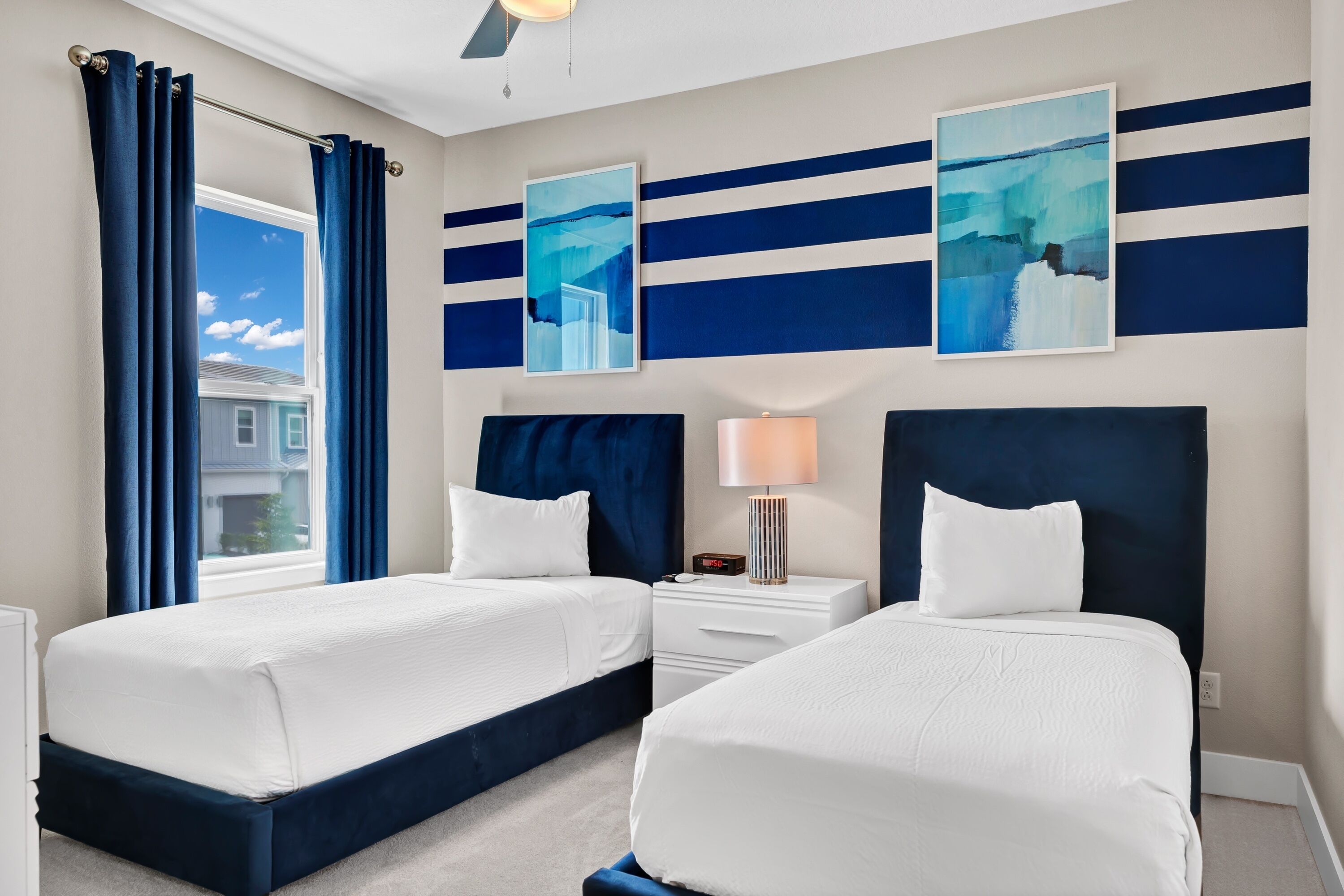 3 bedrooms, in-room safe, iron/ironing board, travel crib