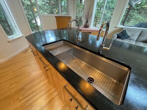 Interior - Luxury - Huge kitchen, living room, master bedrooms & mtn views. Walk to lifts! (Girdwood)
