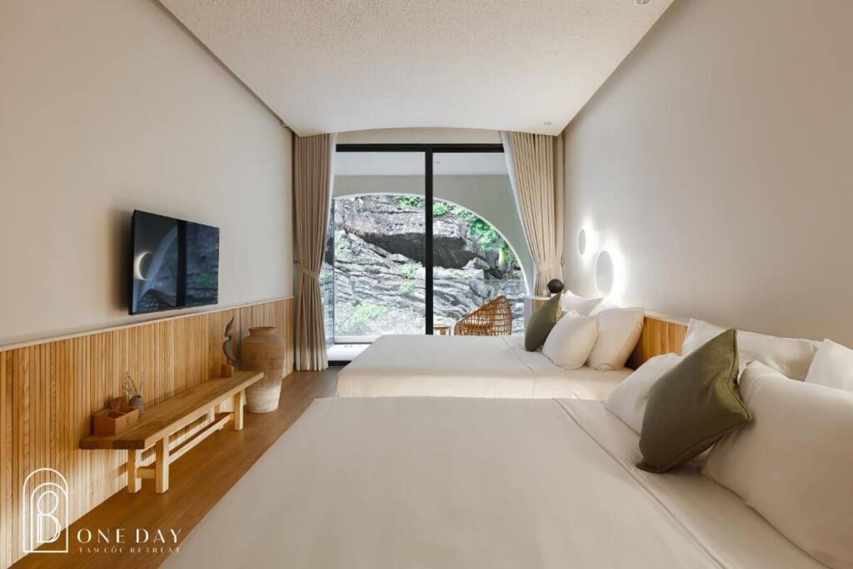 ห้องดีลักซ์ดับเบิล, ระเบียง, วิวภูเขา | โต๊ะทำงาน, Wi-Fi ฟรี