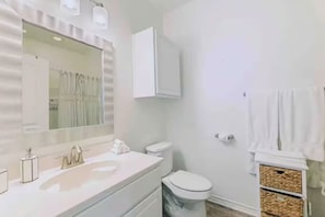 Hair dryer, towels