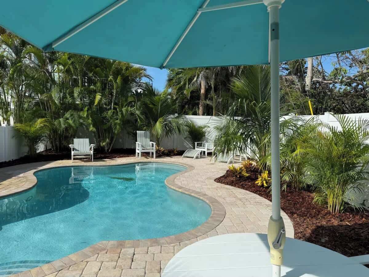 Piscine extérieure, piscine chauffée