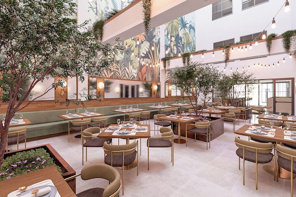 Melayani makan siang dan makan malam dengan sajian masakan Spanyol