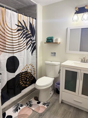 Towels, soap, toilet paper