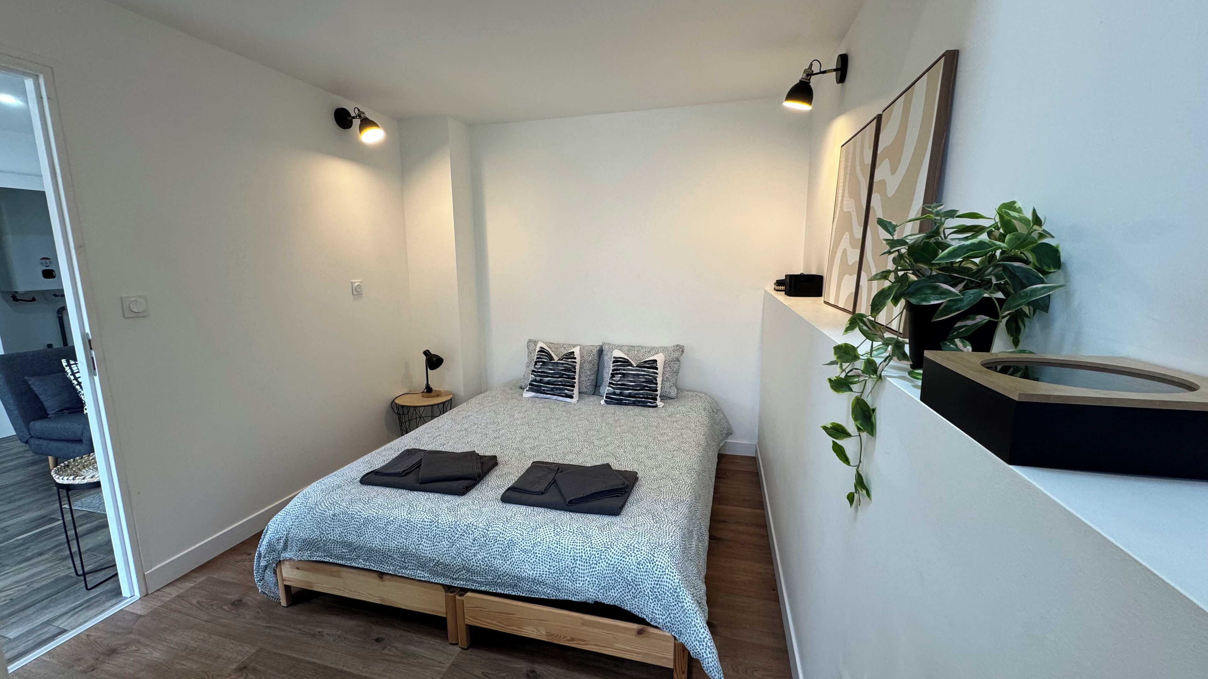 1 habitación, wifi y ropa de cama 