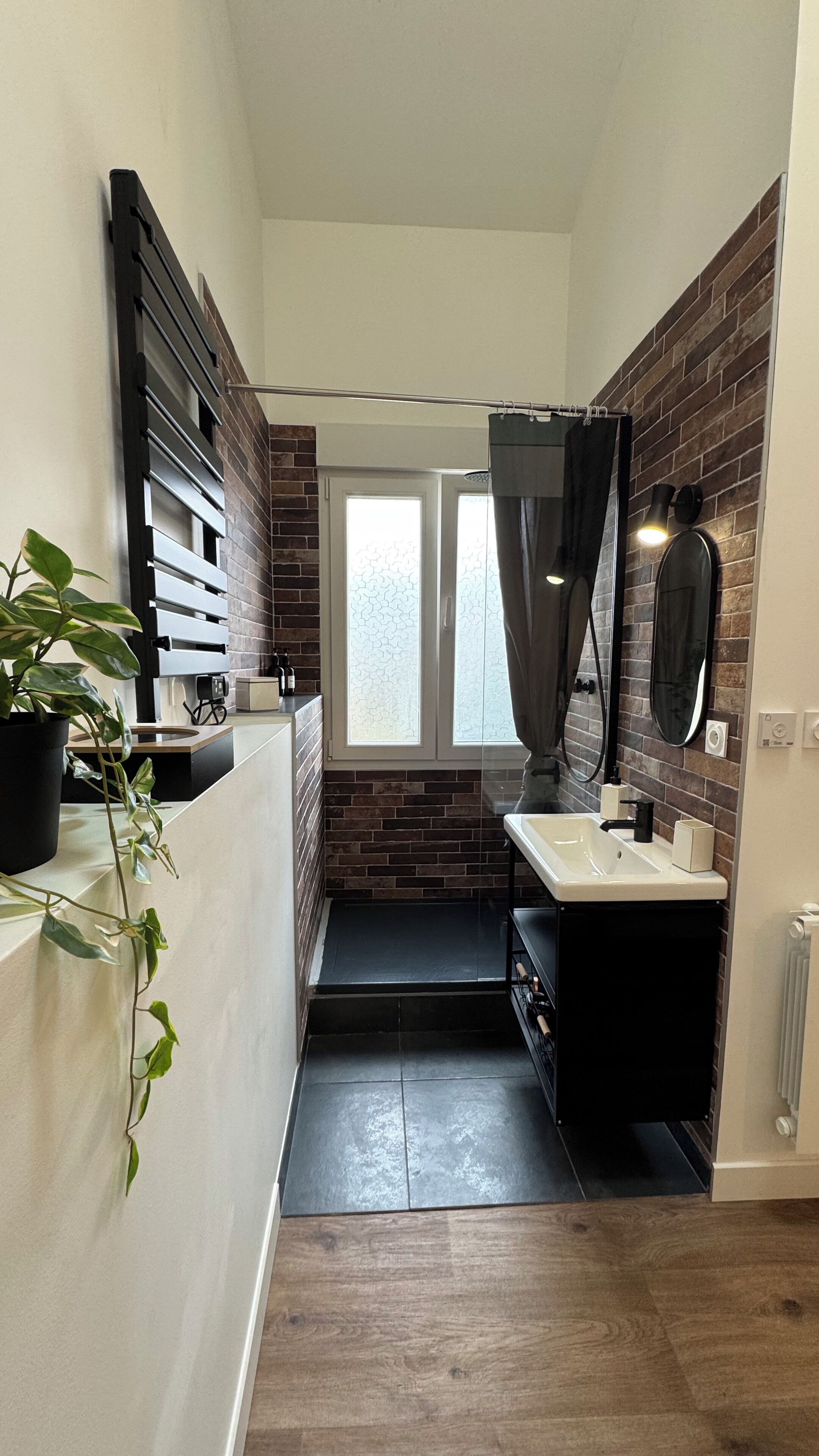 Regadera, secadora de cabello, toallas, jabón 