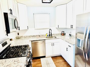Microwave, oven, stovetop, dishwasher