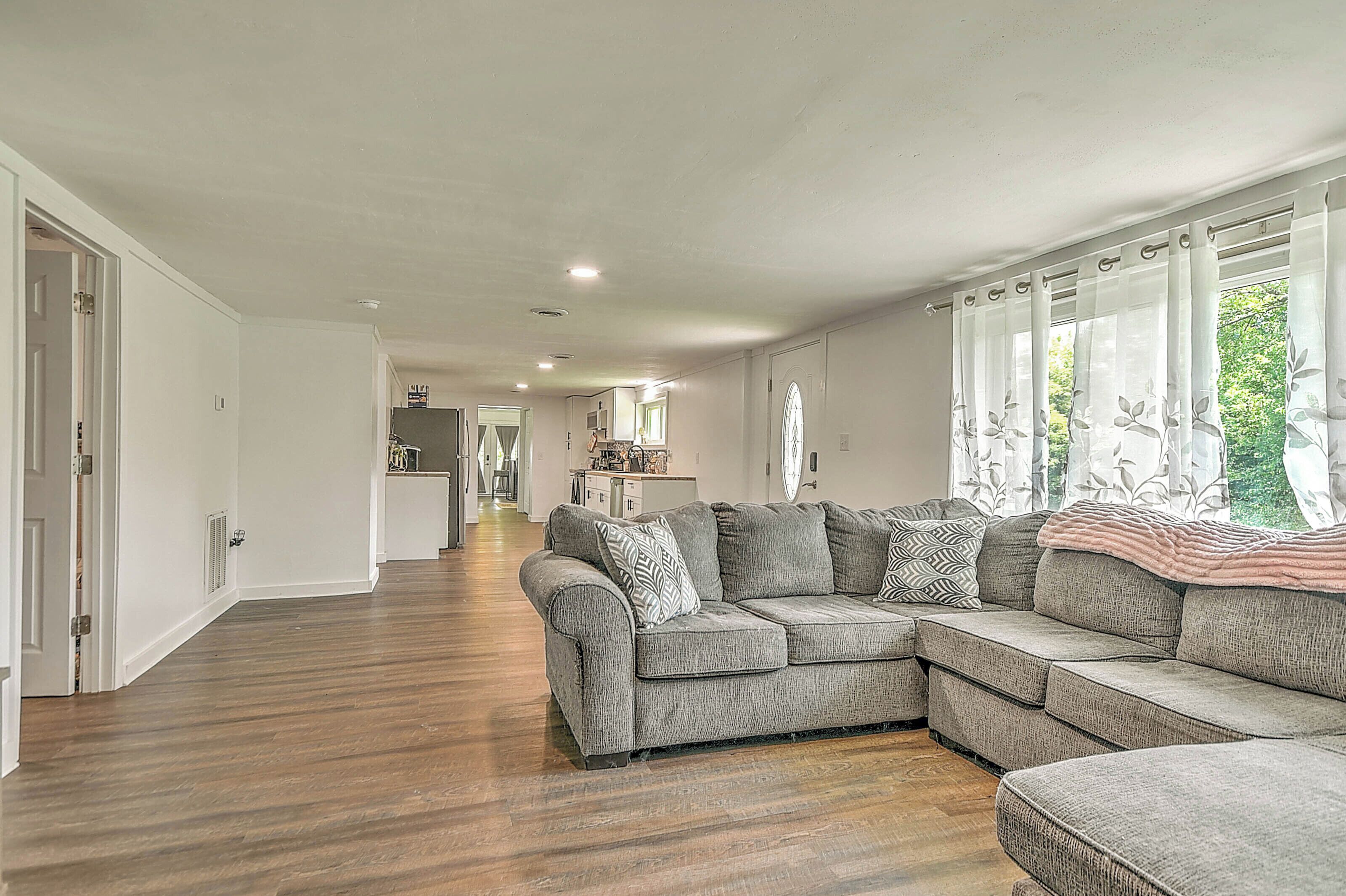 Televisie en een open haard