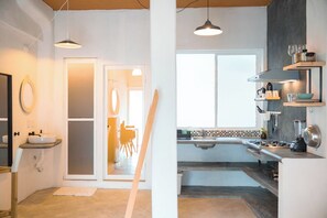 Comfort-Studio, 1 Schlafzimmer, Terrasse | Eigene Küche | Kühlschrank, Wasserkocher mit Kaffee-/Teezubehör