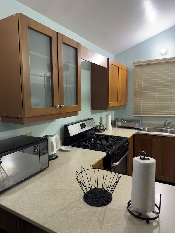 Microwave, oven, stovetop