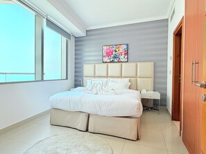 Apartamento urbano, 2 quartos, vista para o mar | Roupas de cama premium, individualmente decorados