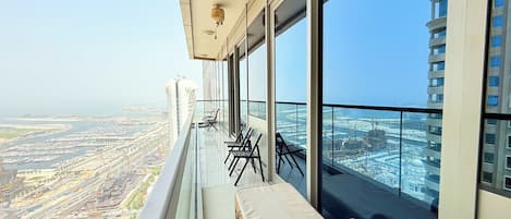 City-lejlighed - 2 soveværelser - havudsigt | Balkon