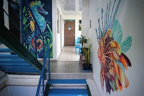 Corrimãos nas escadas
