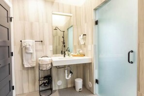 Towels, soap, toilet paper